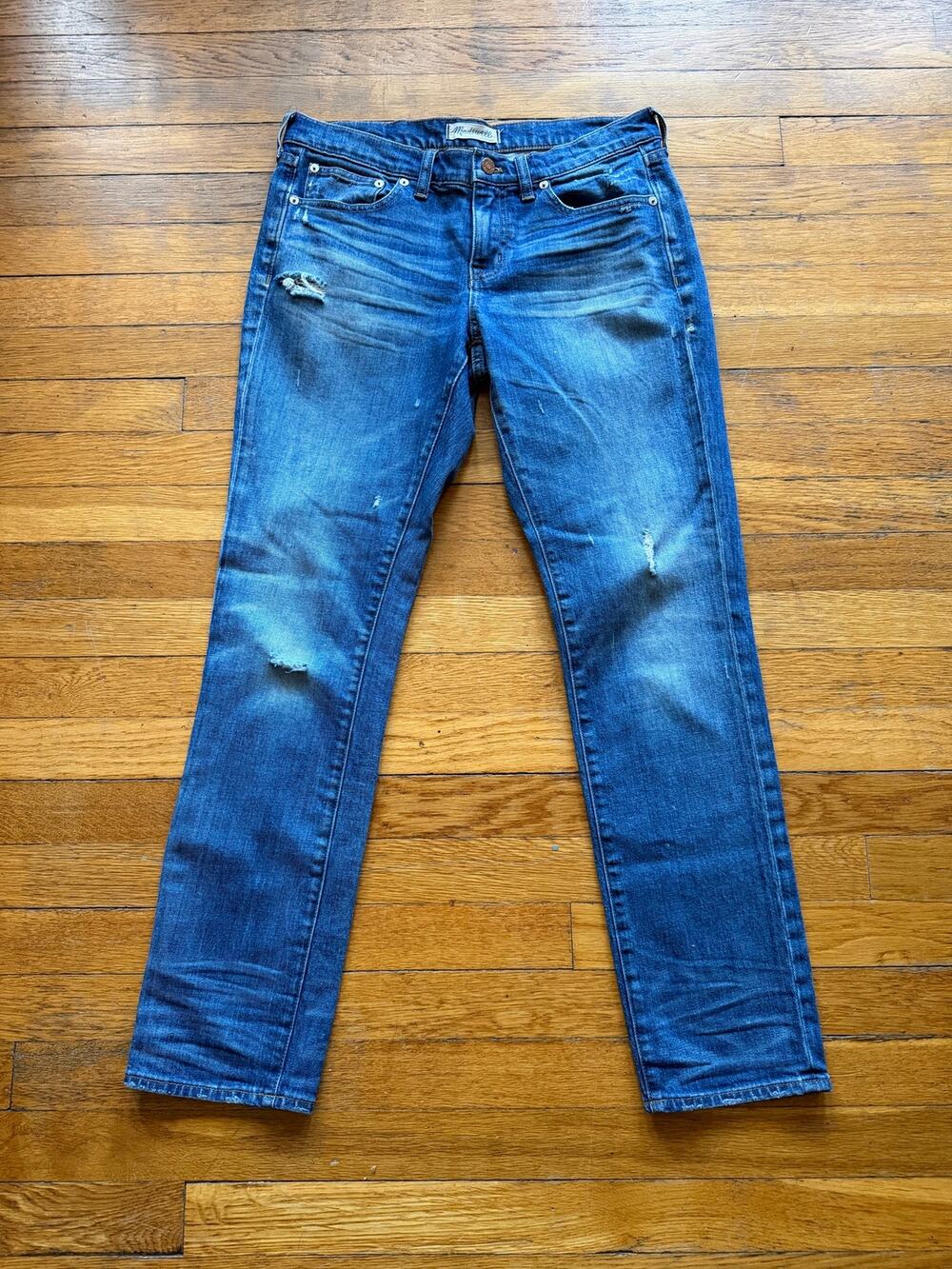 MADEWELL 'Slim Boy Jean' Distressed Denim Women sz 27